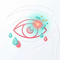 آیکون عفونت چشم و گل مژه - دکتر VIP